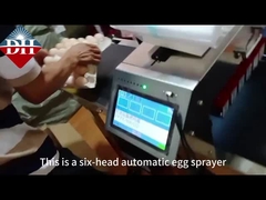 6ノズルの自動卵スプレーコーディングマシン印刷