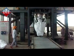 手動袋詰めと自動ガイド縫製機 梱包機